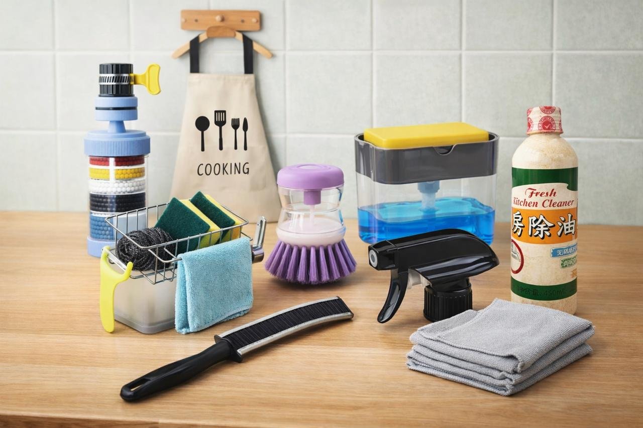 All-in-One Kitchen Cleaning Solution - Keep Your Sink & Kitchen Spotless & Organized