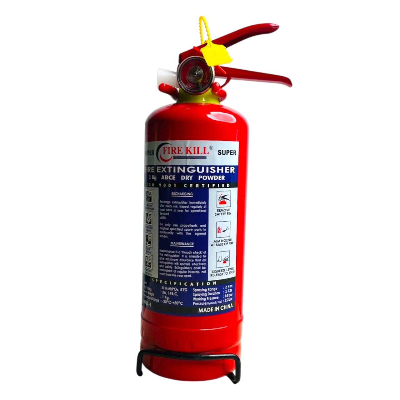 Fire Kill Powder Fire Extinguisher – Multi-Purpose Fire Safety | BSTI Approved | For Home, Office & Factory