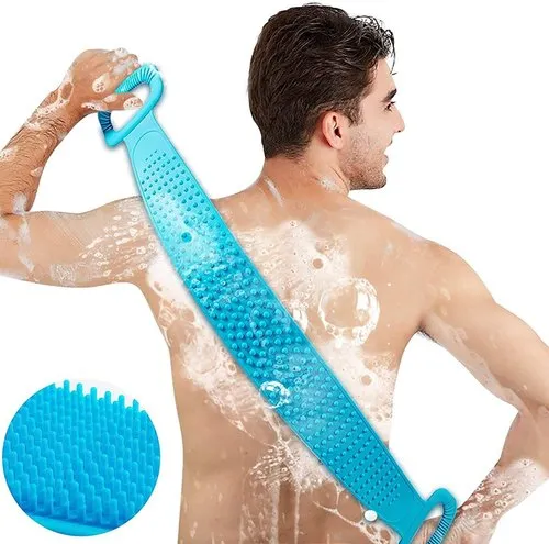 Silicone Body Scrubber Brush – Deep Cleaning Bath Brush for Back & Skin Care